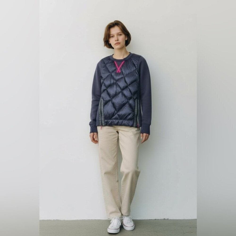 Ivivva by Lululemon Girls Goose Down Practice Makes Perfect Scuba Pullover sz 14